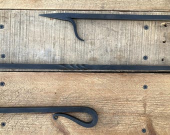 Hand Forged Fire Poker With Elongated Handle - 26 Inches Long