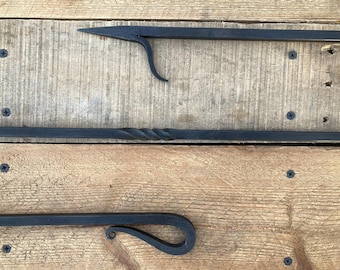 Hand Forged Fire Poker With Elongated Handle - 30 Inches Long