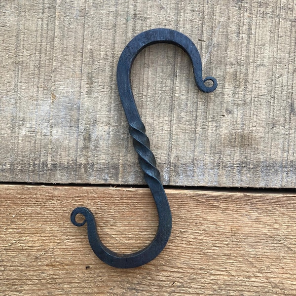 Hand Forged Twisted "S" Hook