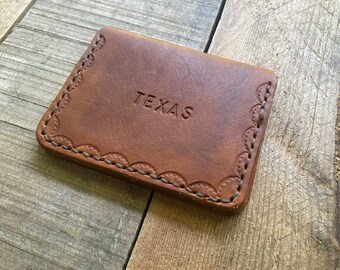 Mens Bifold Texas Wallet - Etsy