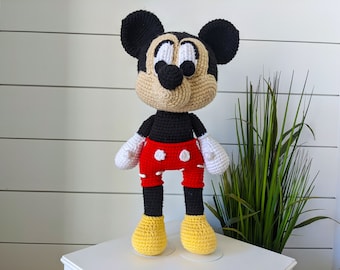 Hiya Pal! | Mickey Inspired Amigurumi Doll | Handmade Crochet Toy