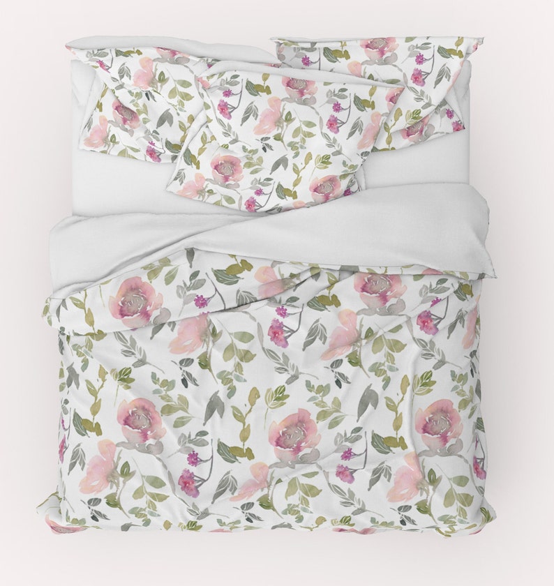 Lovely French Country Duvet Peony Duvet Cover Queen King Etsy