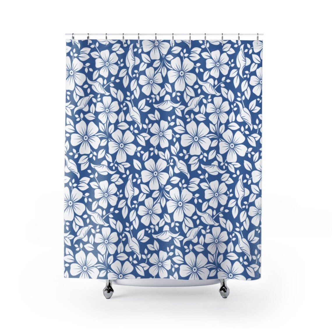 French Country Vintage Floral Shower Curtains Fabric Shower Etsy