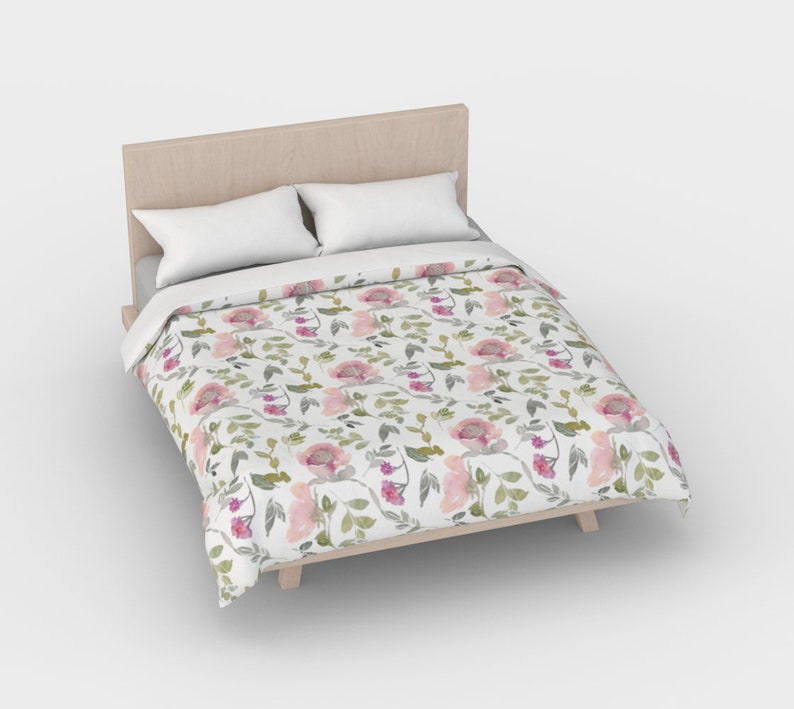 Lovely French Country Duvet Peony Duvet Cover Queen King Etsy