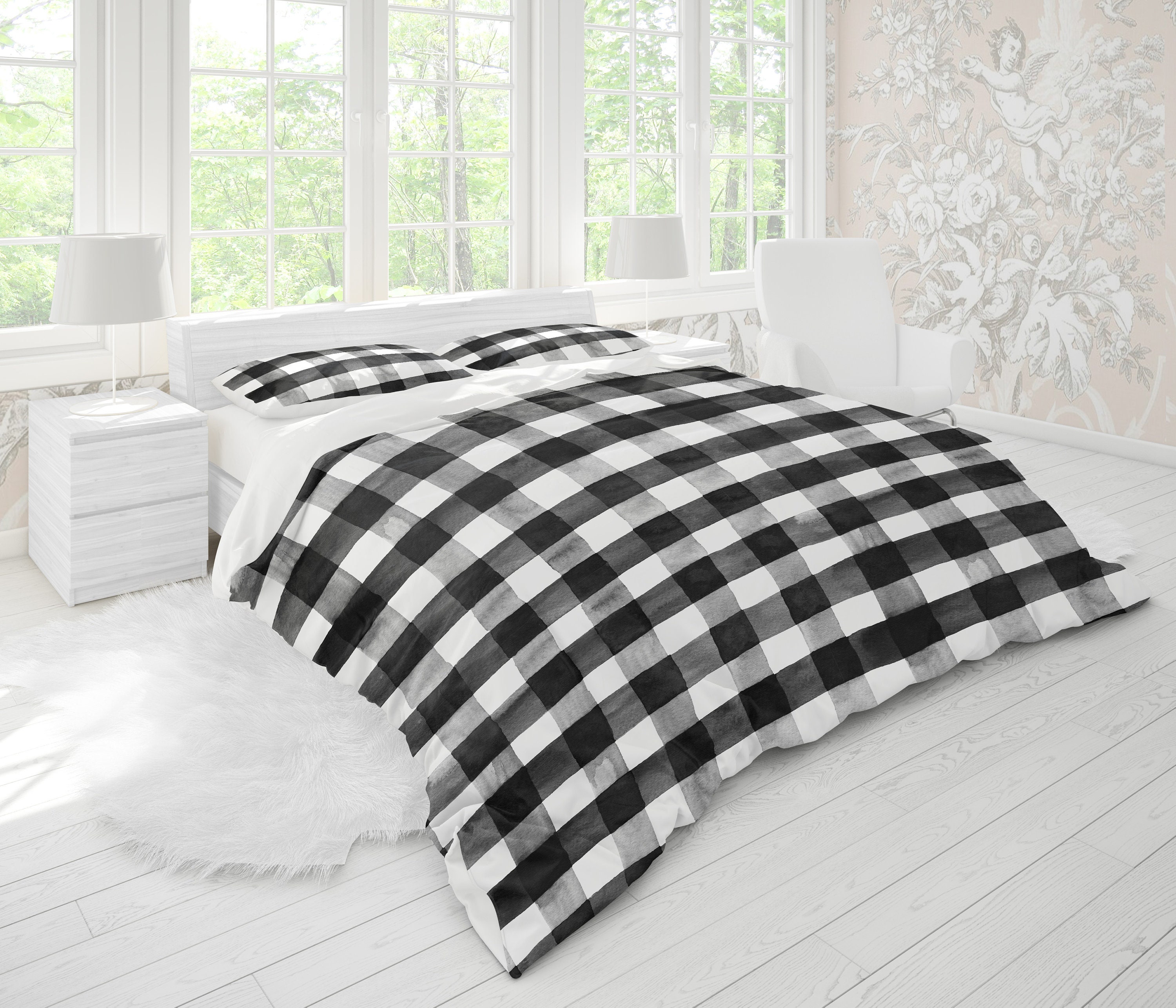 Farmhouse Duvet Cover Queen King Duvet Cover Twin Duvet Etsy
