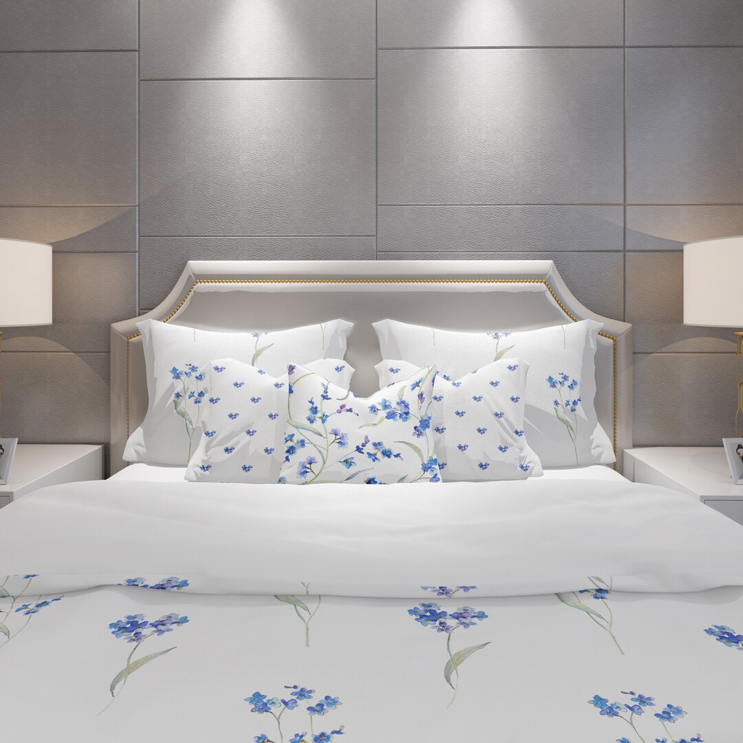 French Pillow Shams Standard King Shabby Chic Lavender Etsy