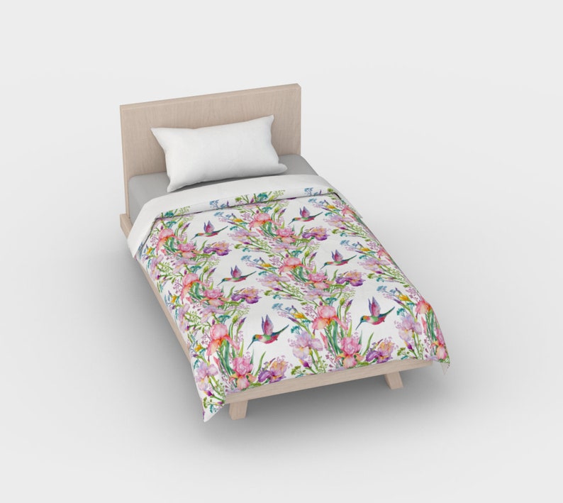 Reversible Duvet Cover Modern Farmhouse Summer Floral Luxury Etsy