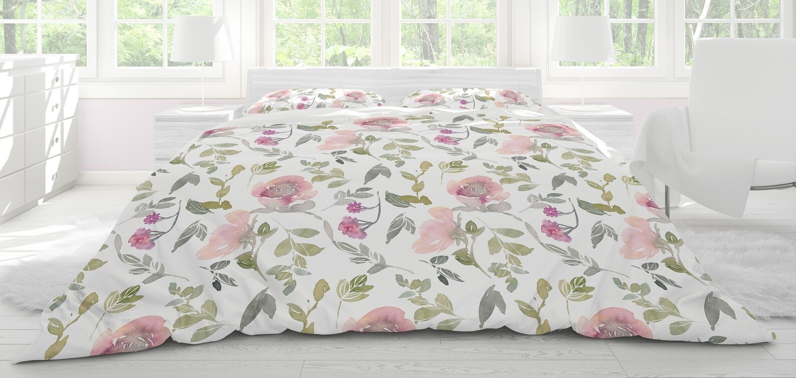 Lovely French Country Duvet Peony Duvet Cover Queen King Etsy