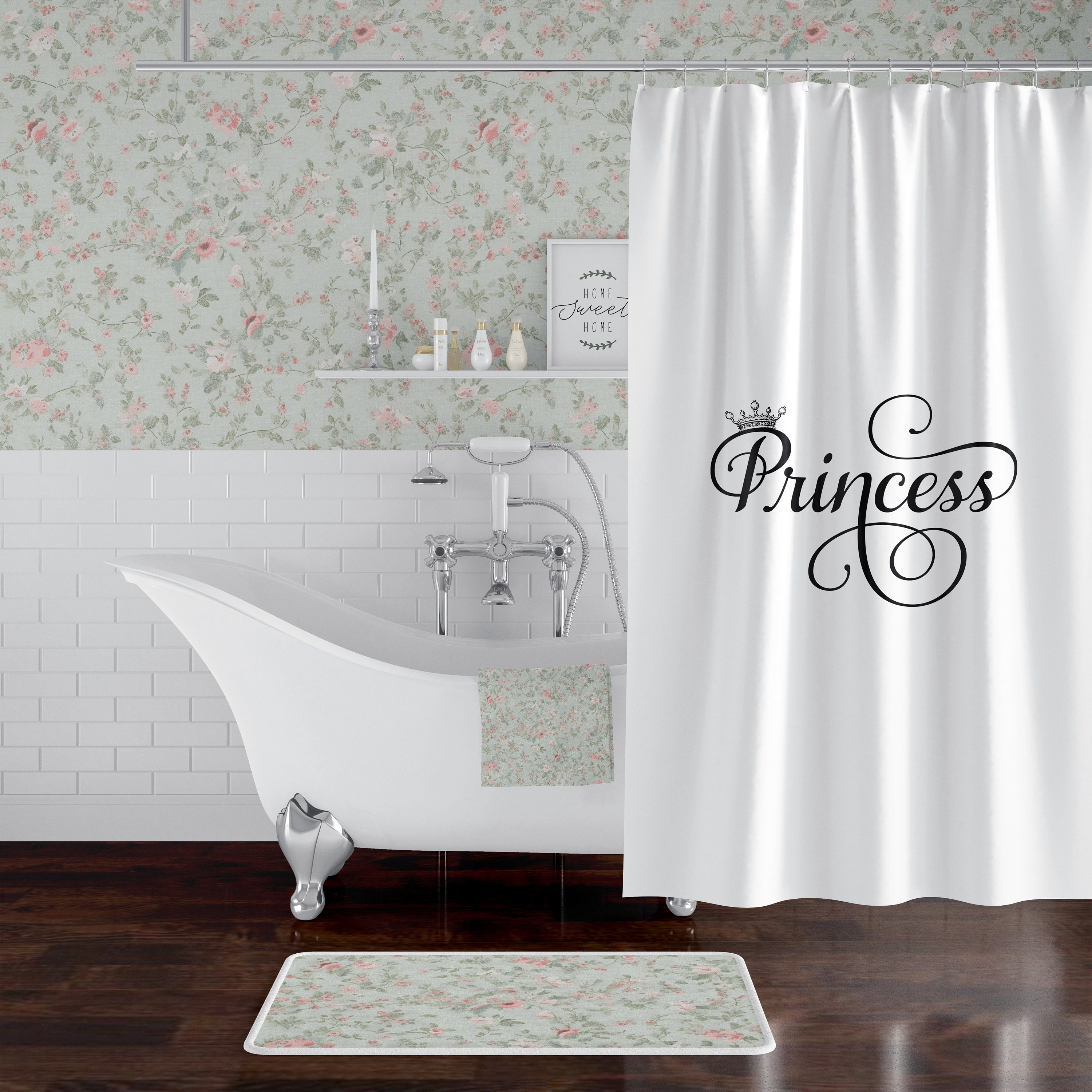 Modern Farmhouse Shower Curtains Princess Art Shower Curtain