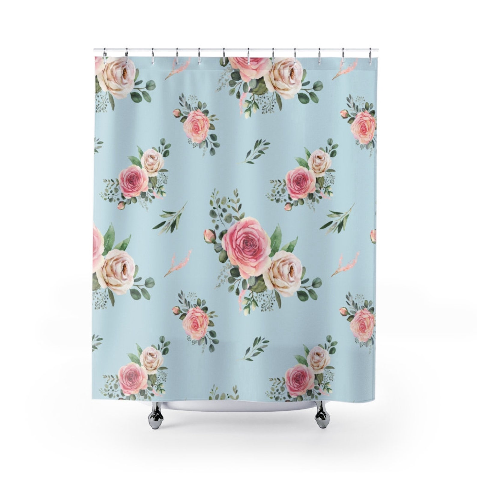 Shower Curtains Shabby Chic French Country Summer Cottage Etsy