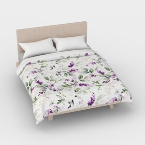 French Art Duvet Cover Watercolor, King, Queen, Full, Twin, Shades of