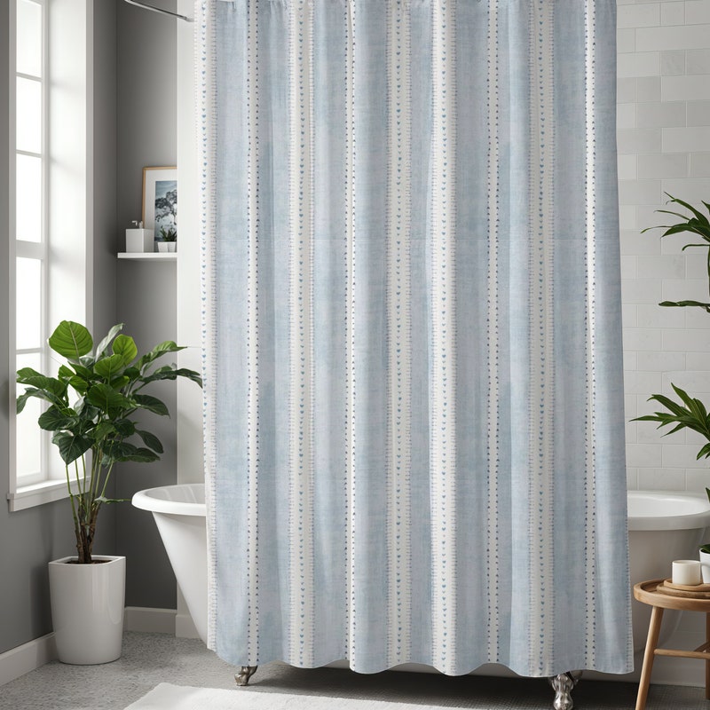 Extra Long Shower Curtain - Etsy