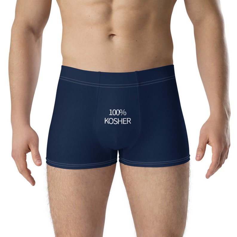 Funny Jewish Gift 100/% Kosher Boxer Briefs Hanukkah Gift Jewish Husband Jewish Gag Gift Funny Boxer Briefs