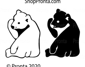 Sitting Bear SVG PNG
