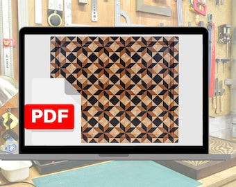 Instructions for making a cutting board shown in the photo below. Pattern 32b. PDF/End Grain