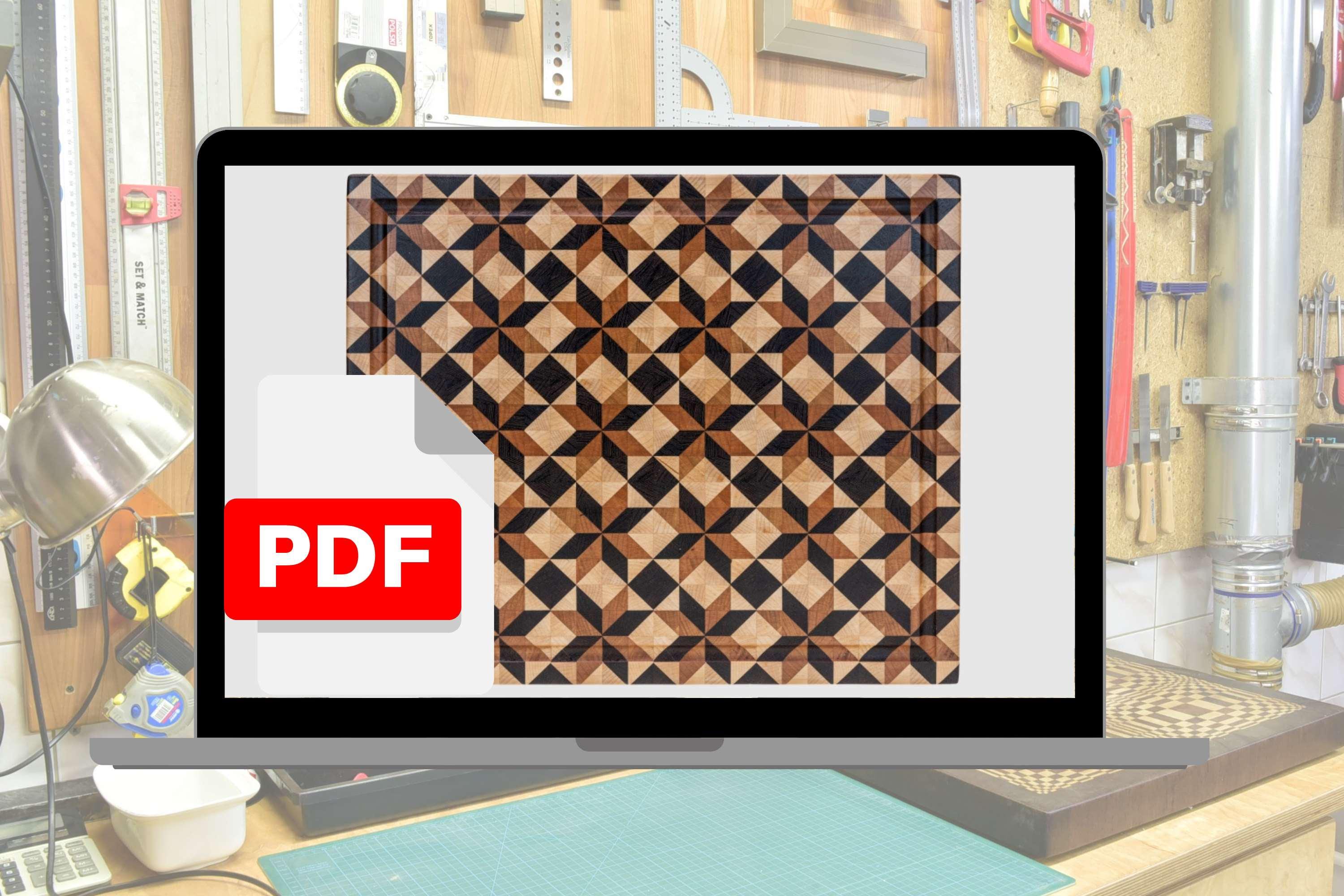 Cutting Board Pattern Tutorial Instructions for Making a Cutting Board Shown in the Photo Below ...