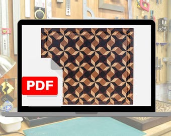 Instructions for making a cutting board shown in the photo below. Pattern 32c. PDF/End Grain