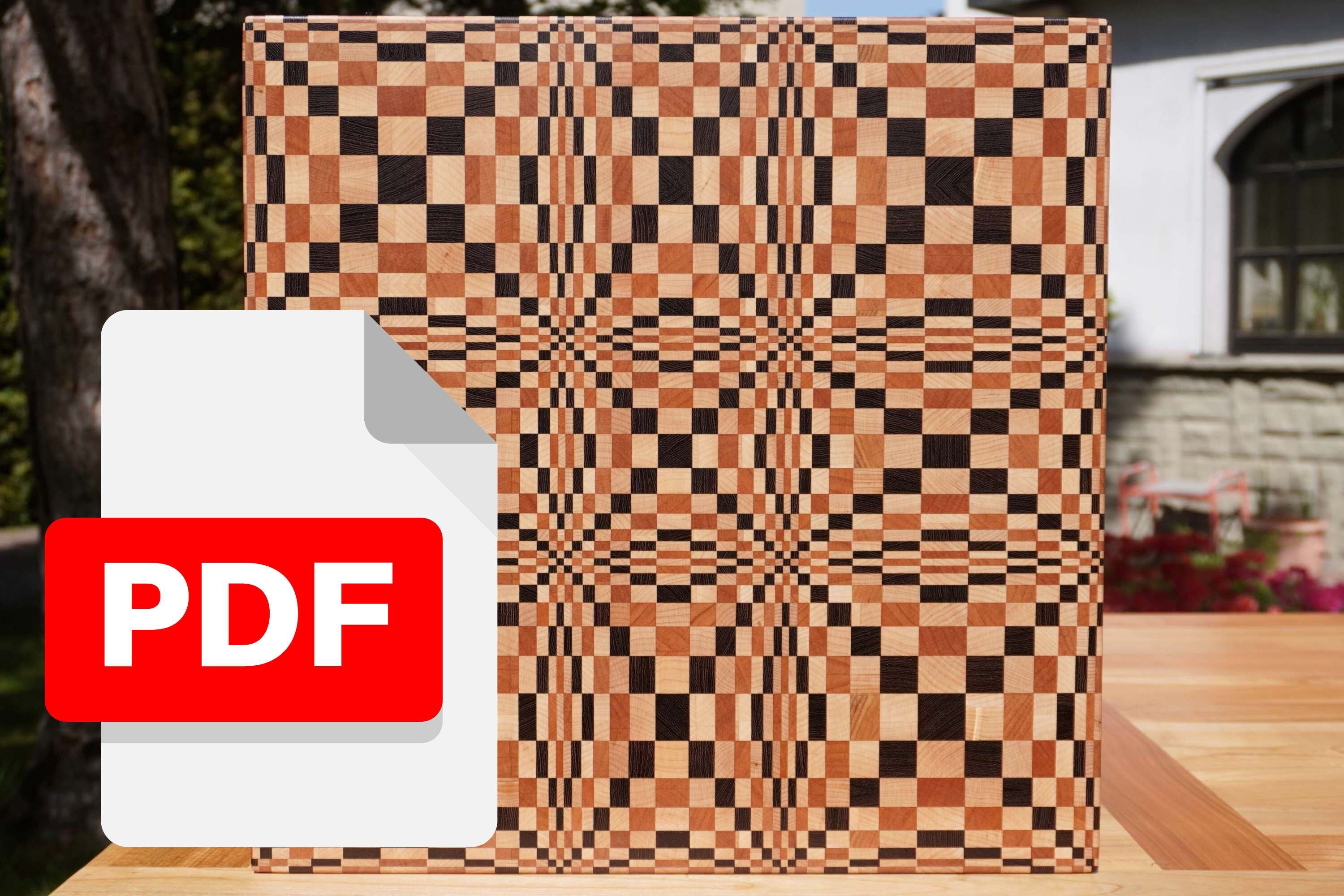 Cutting Board Pattern Tutorial The Package of Four Instructions on How to Make Cutting Boards Shown in ...