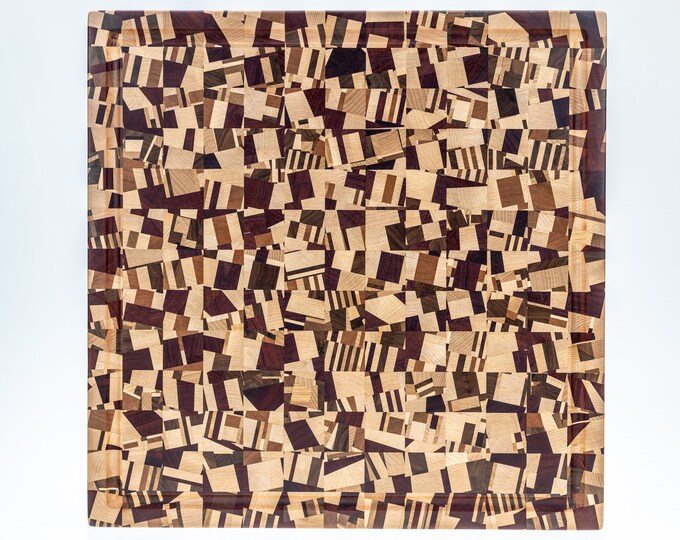 End Grain Cutting Board, Butcher Block, No. 001/21. Pattern: 001 ...
