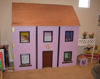 American Girl Sized Dollhouse Plans for American Girl Our Generation 18 Inch Dolls Etsy