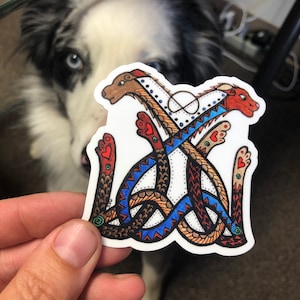 Sticker Knoestige honden
