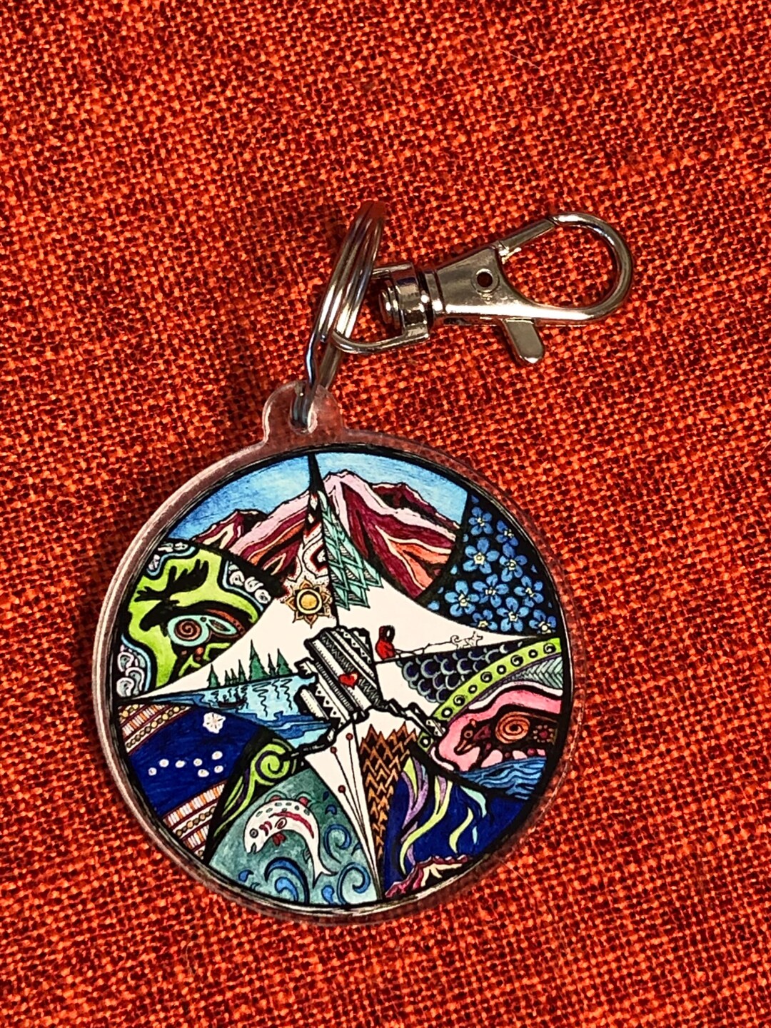 My Heart Belongs to Alaska Keychain - Etsy