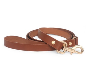 MODI Beige Leather Dog Leash / Pet Accessories - Etsy