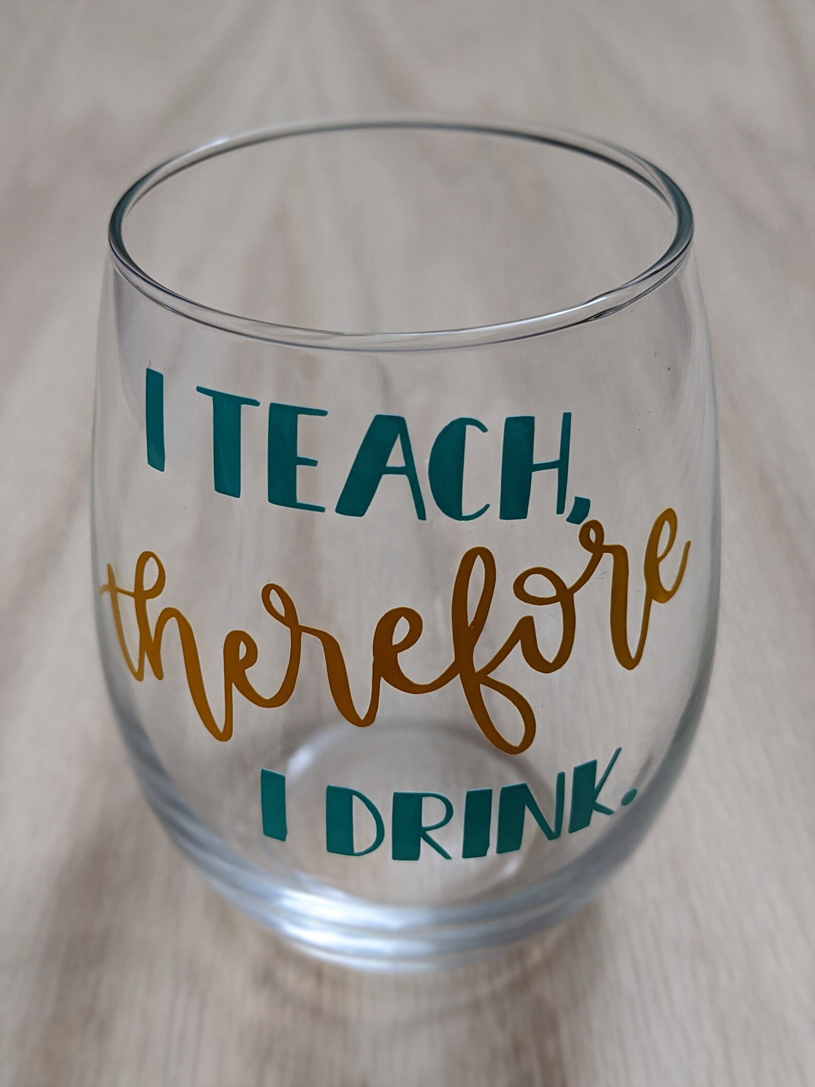 Teacher Wine Glass Etsy