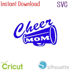 Instant Download - SVG - Cheer Mom