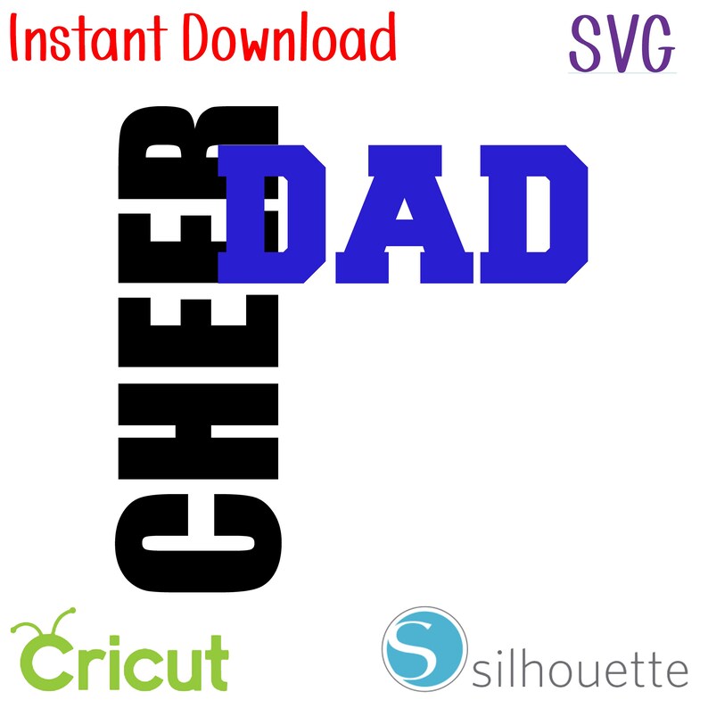 Download Instant Download SVG Cheer Dad | Etsy