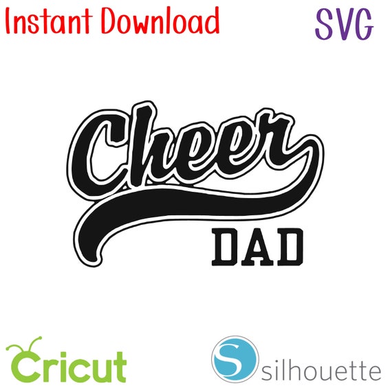 Download Instant Download Svg Cheer Dad Decal Etsy