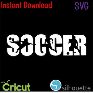 Instant Download - SVG - Soccer Decal