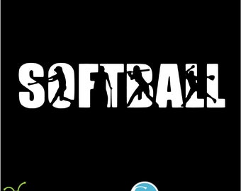 Instant Download - SVG - Softball