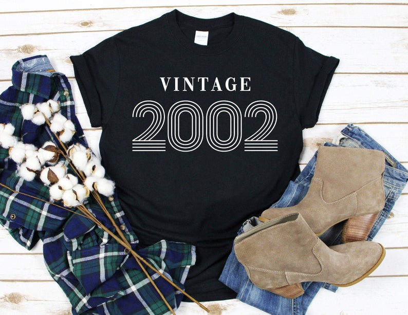 Clip Art Eps Png Vintage Birthday Svg Happy Birthday Vintage Birthday Shirt Svg Born In 2002 Birthday Svg Vintage 2002 Svg Svg Art Collectibles