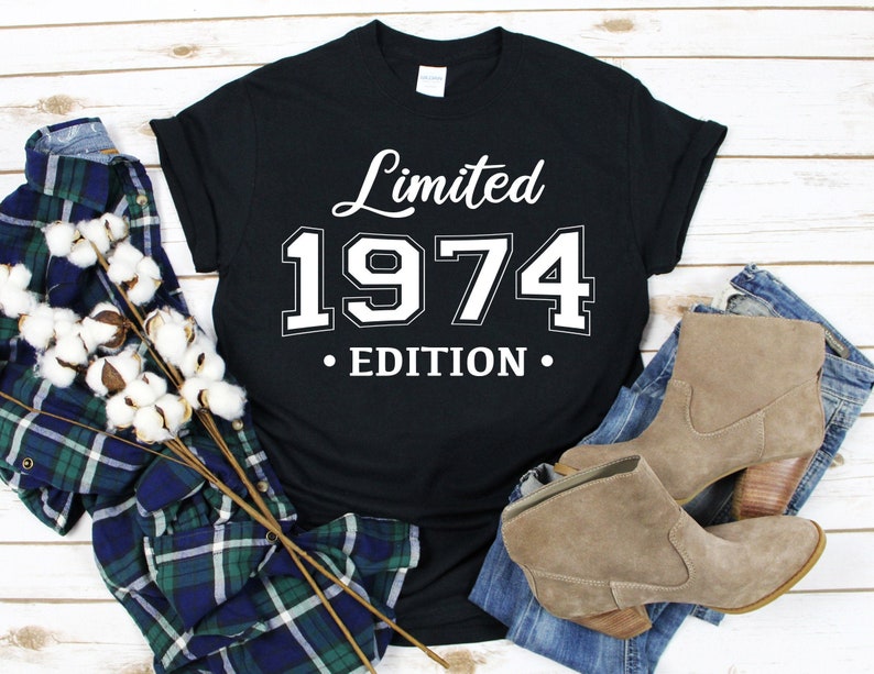 Limited Edition Svg Birthday Shirt Svg Happy Birthday Eps Born in 1974 Svg Png Birthday Svg Limited Edition 1974 Svg