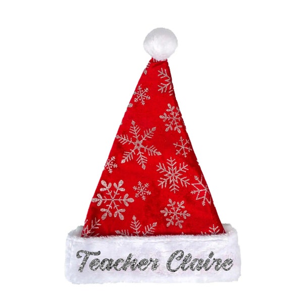 Online Teacher Santa Hat - VIPkid teacher hat - Palfish teacher hat - Qkids teacher hat - Dada teacher hat - SayABC teacher hat - Christmas