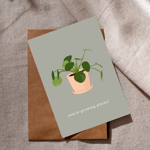 vous cultivez des lieux carte de vœux | Carte de vœux végétale | Carte d'encouragement | Cadeau d'amant de plante