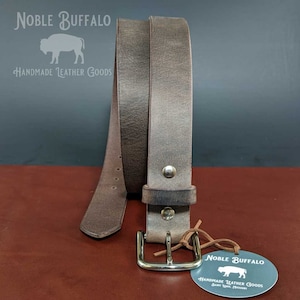 Büffelleder Gürtel (fest) - USA Handmade