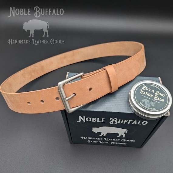 Horsehide Leather Belt (horween) - Russet/natural - USA