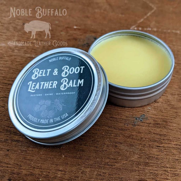 Leather Balm - 2oz Tin - USA Handmade