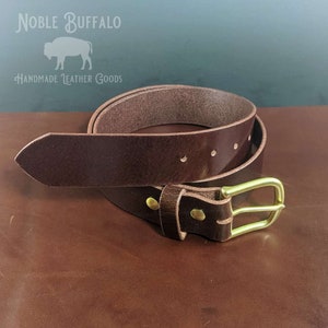 Büffelledergürtel (weich) - USA Handmade