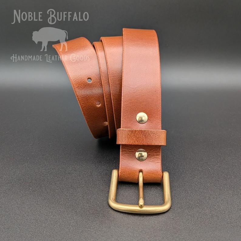 Soft Buffalo Heritage Honey Tan Leather Buffalo Belt