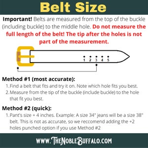 How to measure a leather belt