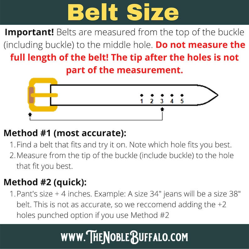 How to measure a leather belt