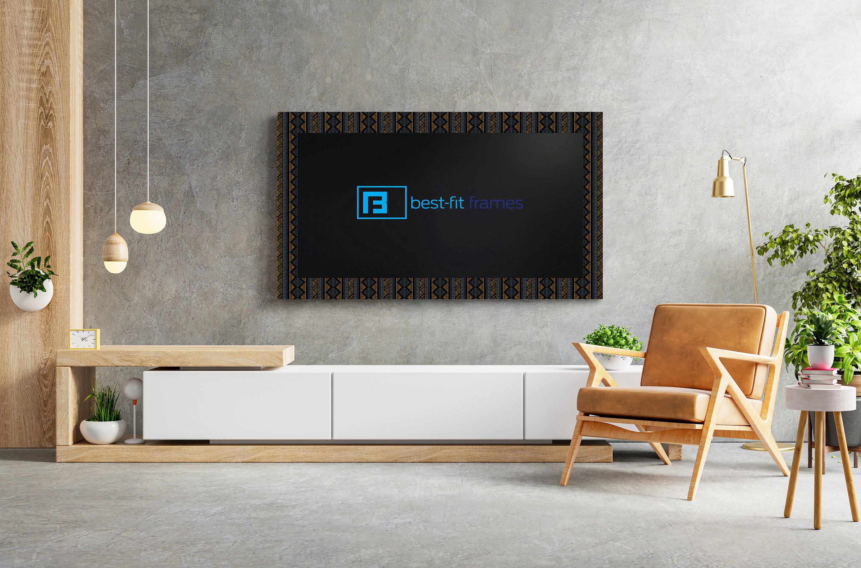 African Art Inspired TV Graphic Wall Art Aesthetic Home Etsy