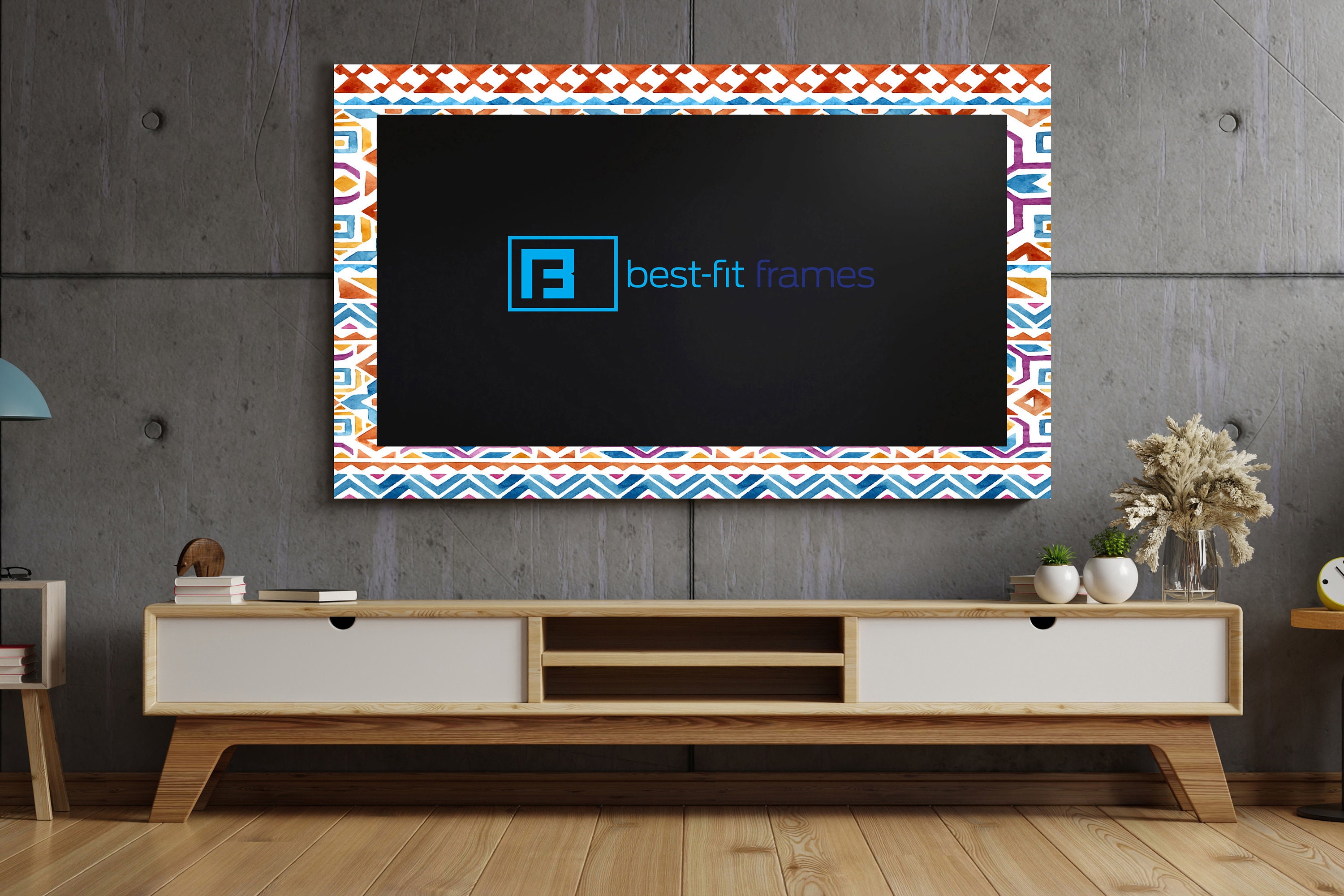 Boho Decor TV Graphic Wall Art Wall Decor Bedroom Decor Etsy