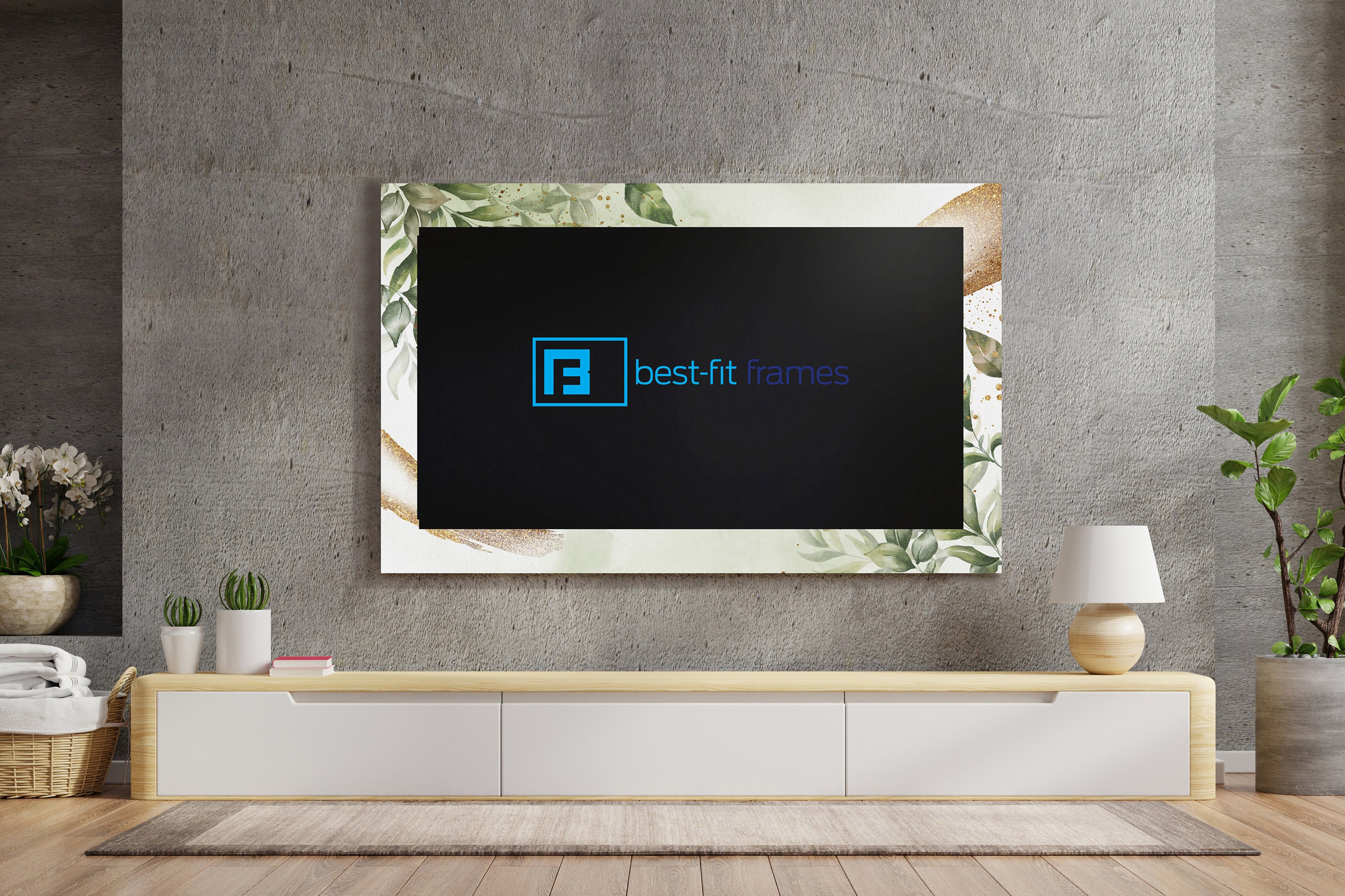 Floral Abstract II TV Graphic Wall Art Wall Decor Bedroom Etsy
