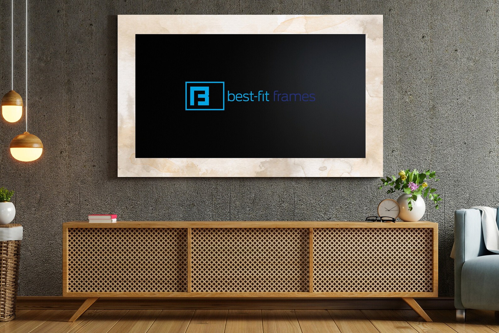 Abstract Watercolor TV Graphic Wall Art Wall Décor Bedroom Etsy