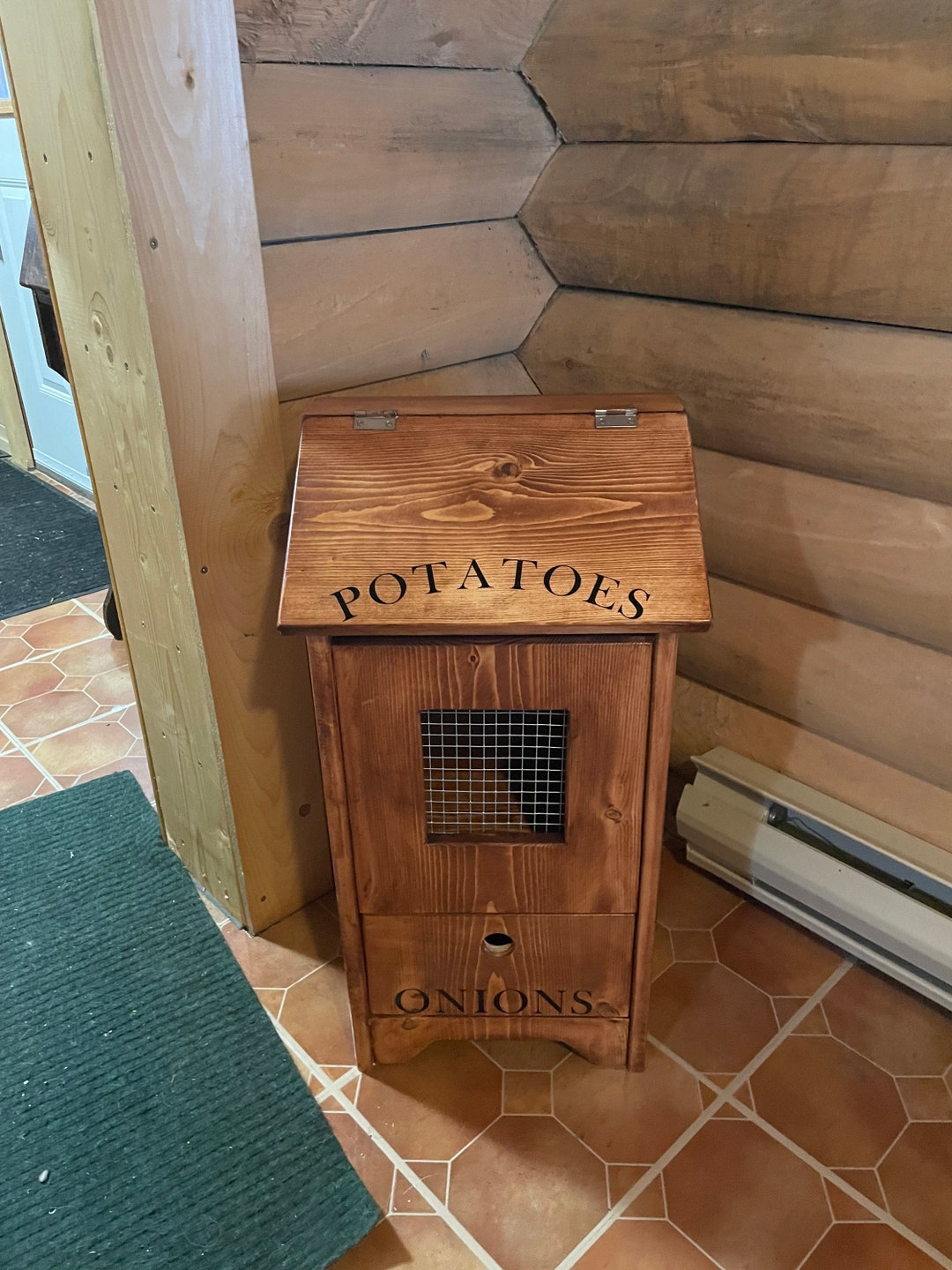 Customizable Potato and Onion Storage Bin Etsy