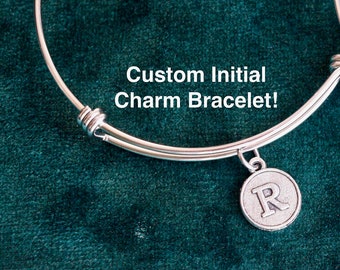 Initial Charm Bracelet! - CUSTOM Charm Bracelet - An Adorable Gift!